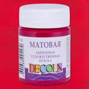 Декола акрил матовый банка 50 мл Бордовая