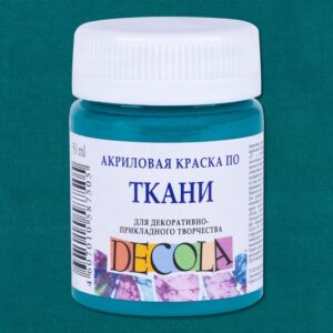 Декола акрил ткань банка 50 мл Изумрудная