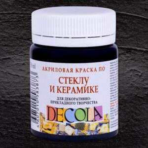Декола акрил стекло/керамика банка 50 мл Черная
